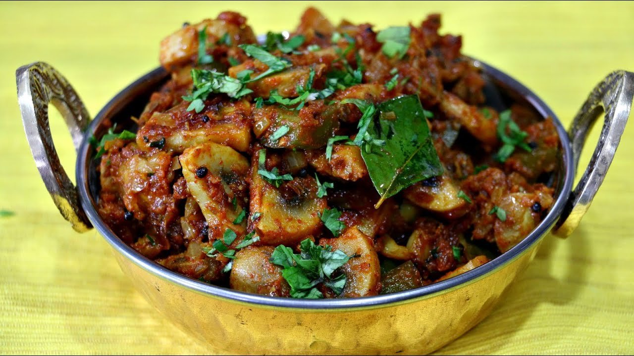 Mushroom Masala – Indian Recipe Under 20 mins