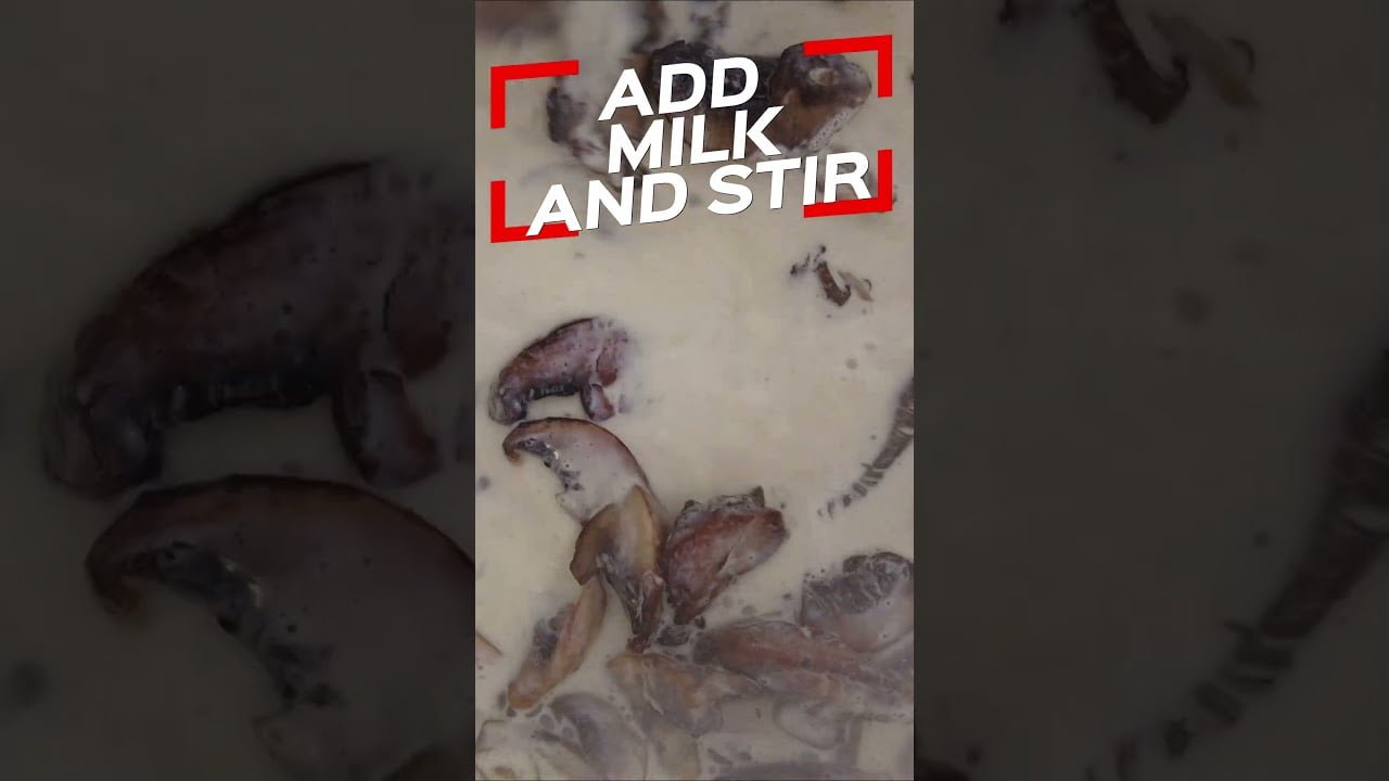 CREAMY MUSHROOM SAUCE #shorts #mushroom sauce #mushroomsauce #mushroomrecipes