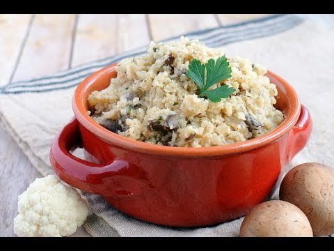 Keto Recipe – Cauliflower Mushroom Risotto