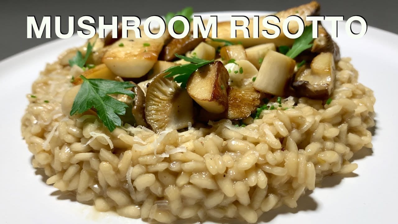 Mushroom Risotto with Homemade Mushroom Stock
