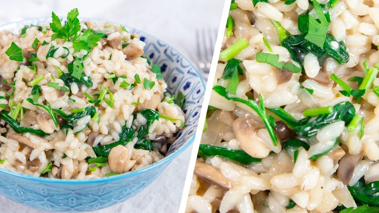 Creamy Mushroom Risotto Recipe – A Perfect Fresh Vegetarian Dish #Ad
