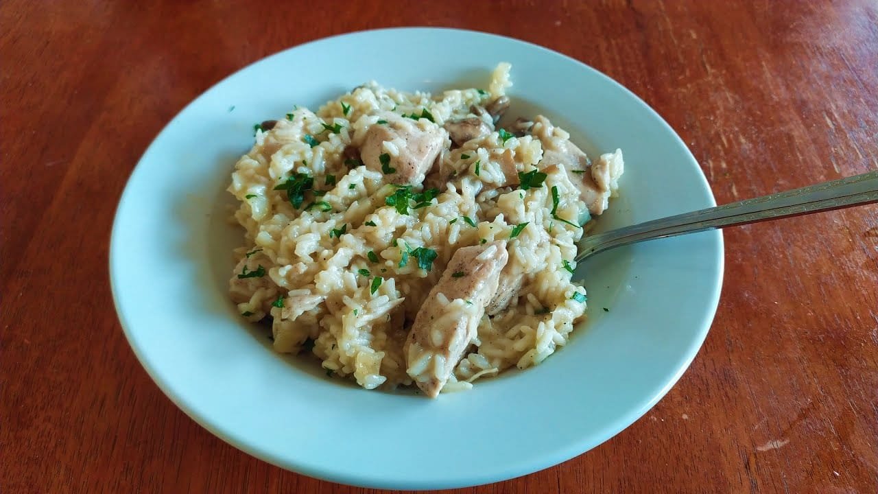 Turkey mushroom risotto recipe