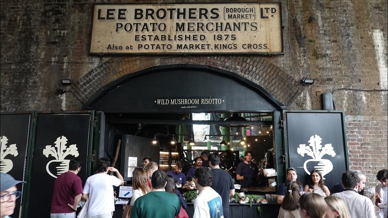 “Wild Mushroom Risotto” | Street Food in London | at World Famous 260 Years Old Borough Market