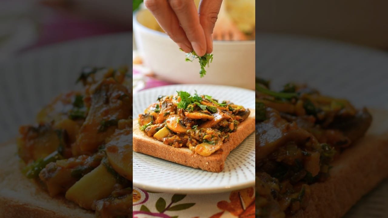 Masala Mushrooms Toast #Shorts