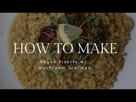 Let’s make a Vegan Meal! Scallop Risotto ⭐️ LIVE