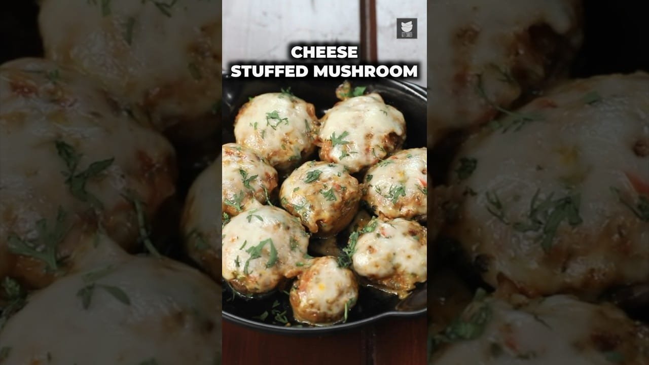 Cheese Stuffed Mushrooms | How To Make Stuffed Mushroom | Mushroom Recipe By Chef Varun Inamdar