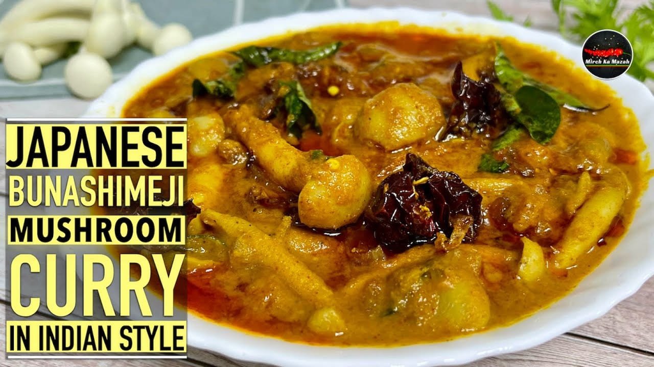 Keto Vegan 🍄 White Beech/Bunashimeji Mushroom Curry | Japanese Mushroom Curry in Indian Style | MKM