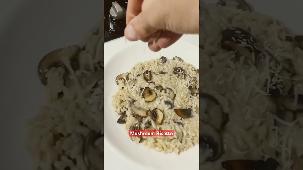 A creamy mushroom risotto that’s pure comfort in every bite! 🍄✨ #risotto #recipe #cooking #mushroom