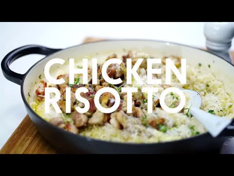 Basic Chicken and mushroom risotto recipe | taste.com.au