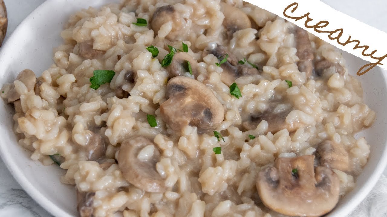 How to Make Mushroom Risotto (so CREAMY) | Italian Recipe