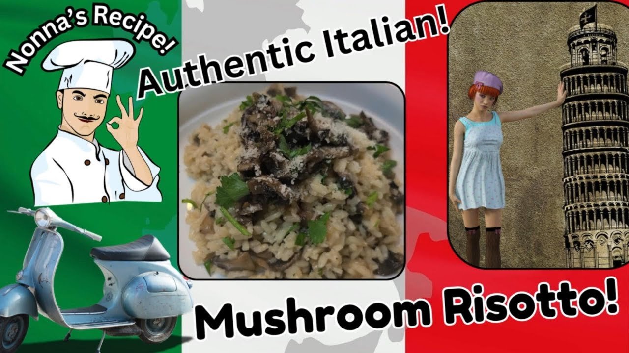 Authentic Italian Mushroom Risotto!