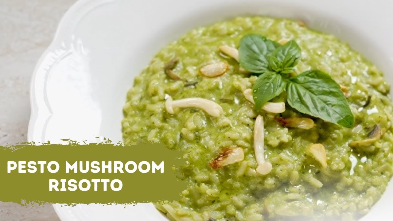 Pesto Mushroom Risotto | मशरूम रिसोटो बनाने का तरीका | Italian Recipe | Sanjeev Kapoor Khazana