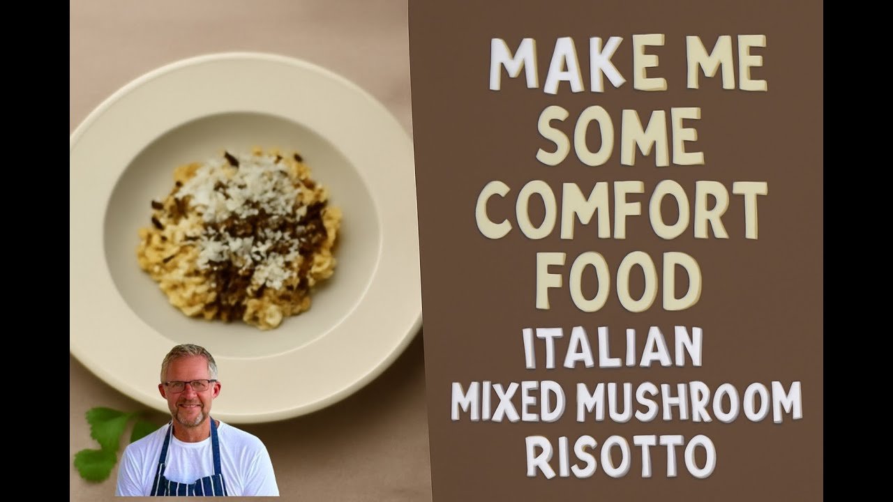 Make me some COMFORT FOOD, Italian Mixed Mushroom Risotto.