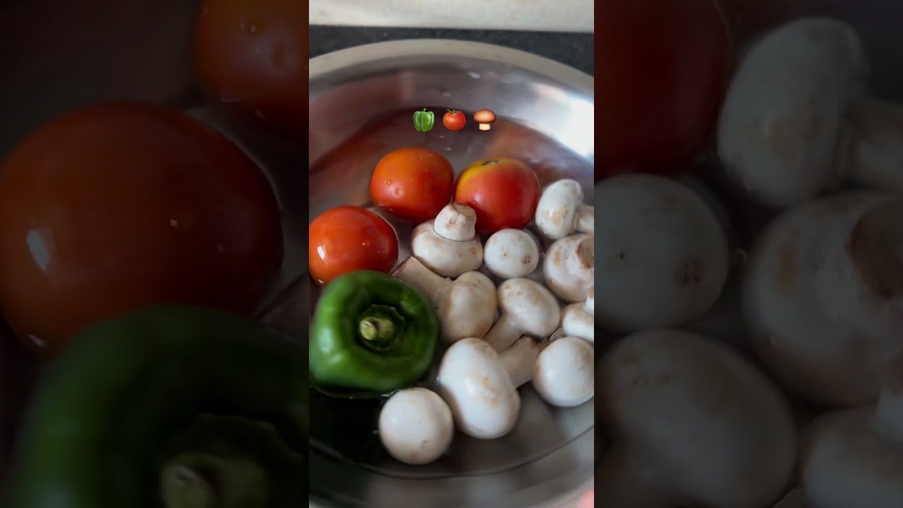 🫑🍅🍄‍🟫#food #recipe #mushroom #capsicum