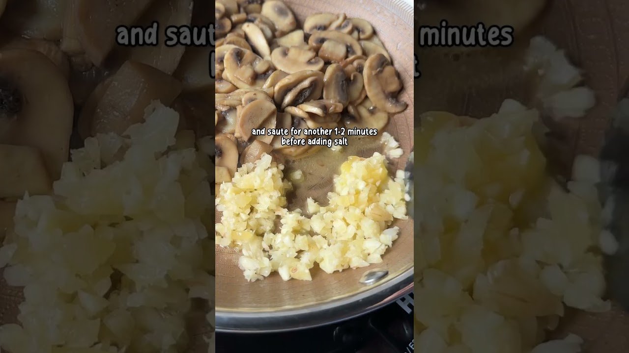 Butter garlic mushrooms #food