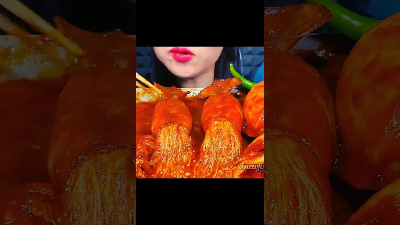 Spicy Mushroom & Seafood Boil #shorts #mukbang