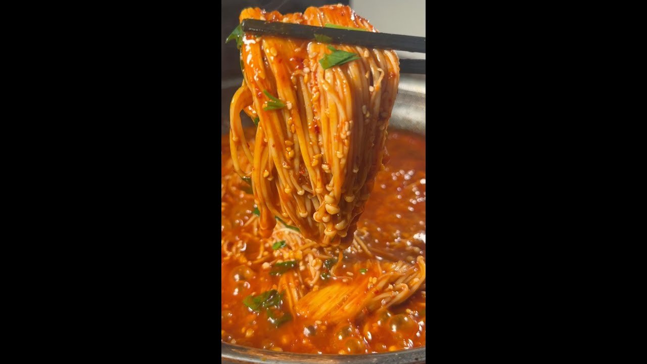 Spicy Enoki Mushrooms