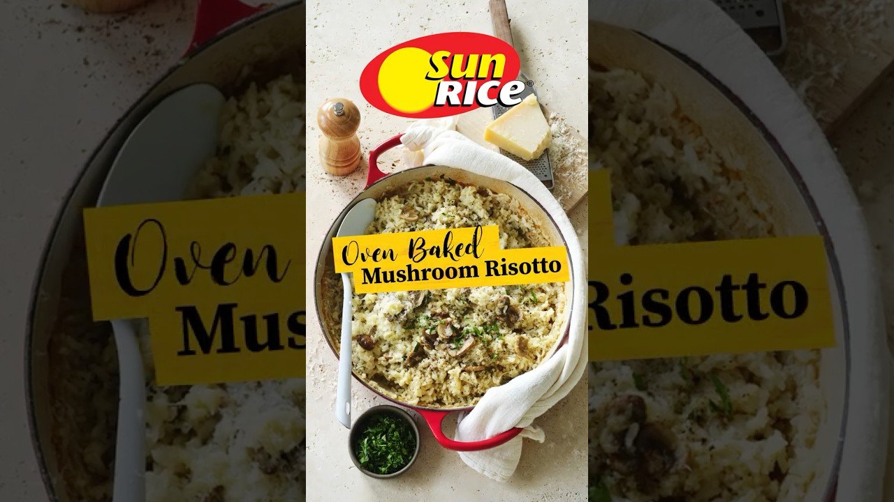 Oven Baked Mushroom Risotto