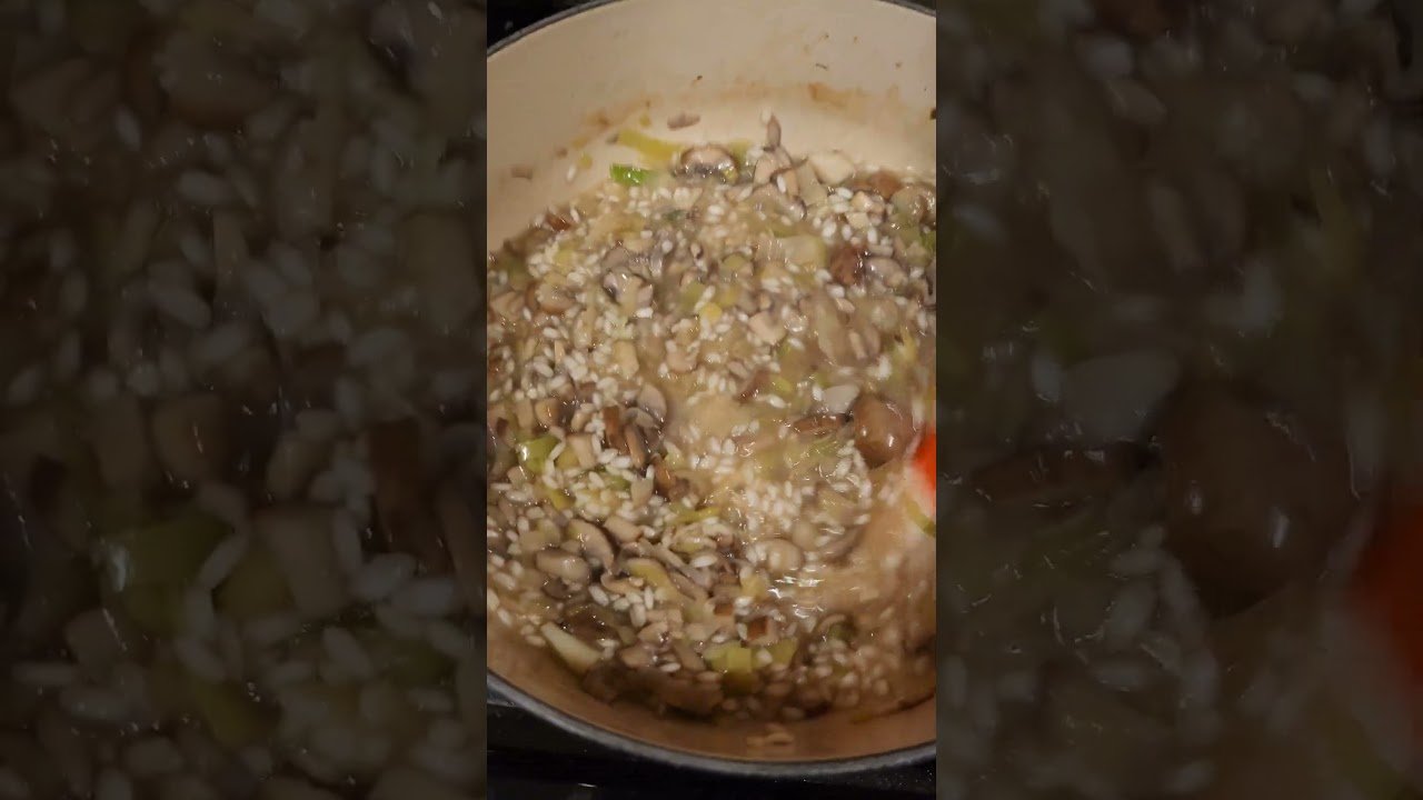 Mushroom Leek Risotto #depressiontuesday