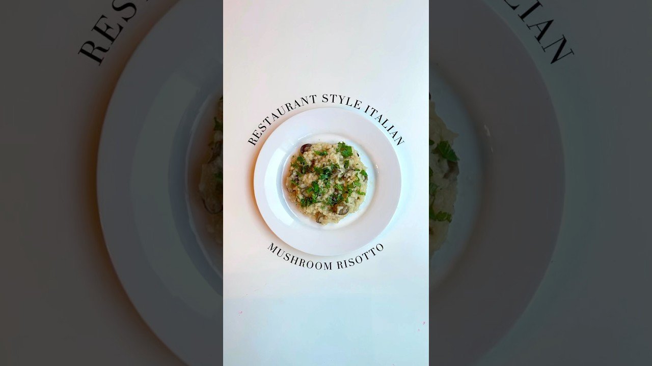 Restaurant Style Italian Mushroom Risotto Recipe | Super Easy