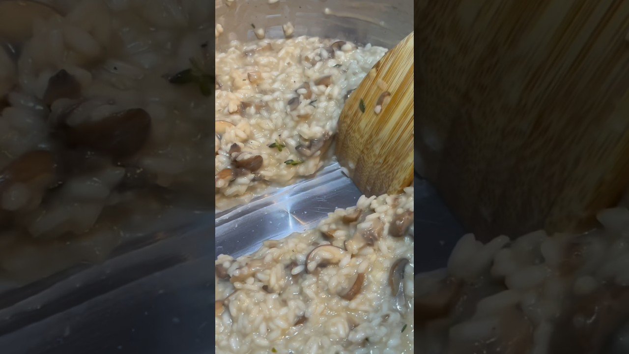 How to make the best Mushroom Risotto with truffle oil #risotto #mushroom #truffle