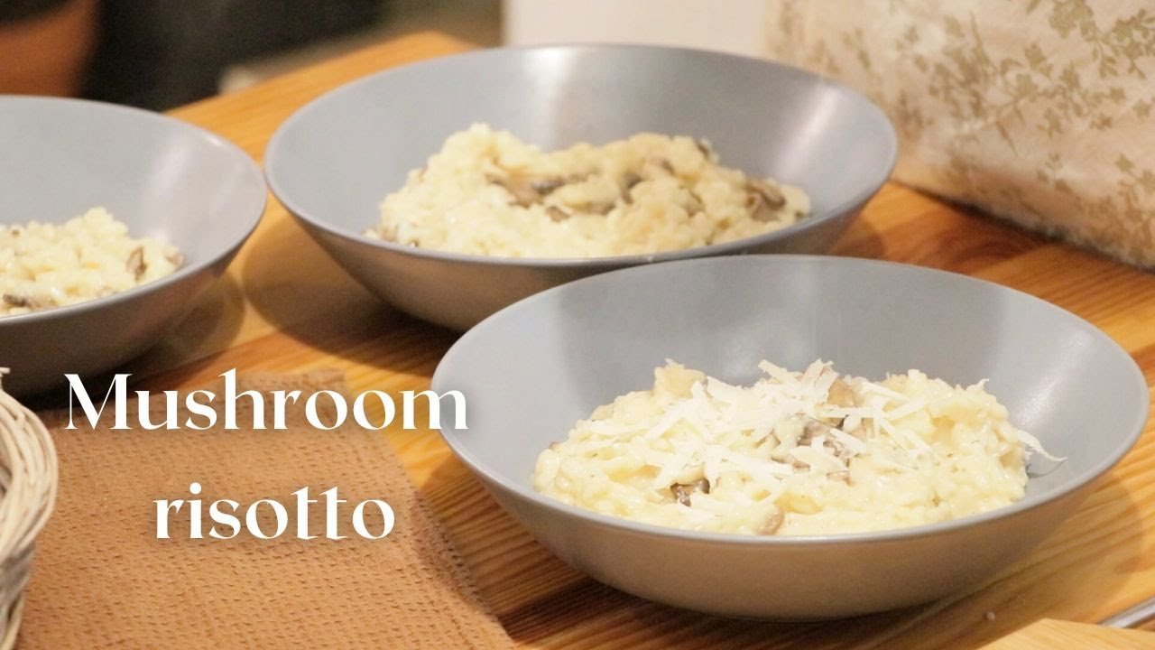 Classic Mushroom Risotto Recipe! Great idea for lunch and dinner anytime!